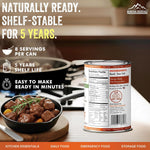 Mountain Essentials All Natural Canned Beef 14.5 oz – 11g Protein per Serving (8 Servings per Can, 96 Total Servings) – Fully Cooked, Ready to Eat thumbnail 7