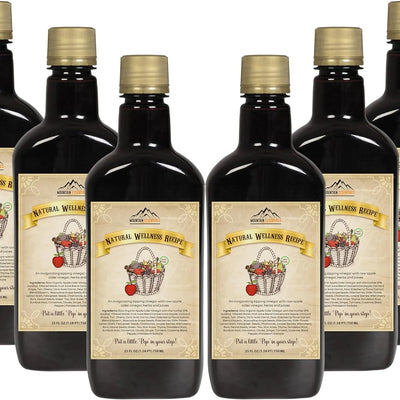 Mountain Essentials Natural Wellness Recipe Apple Cider Vinegar with Elderberry Juice Liquid Complex 25 oz