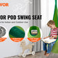 VEVOR Kids Pod Swing Seat, Hanging Hammock Chair with LED Lights Strings, Inflatable Cushion, Sensory Pod Swing Chair for Kids Indoor and Outdoor Hanging Chair, 100% Cotton Loading Capacity 120 lbs