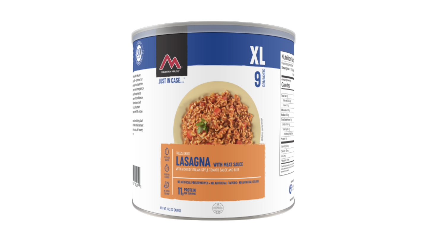 Lasagna with meat sauce #10 Can - 1 CAN - 9 Servings