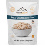 MOUNTAIN ESSENTIALS Freeze Dried Chicken Dices - Pouch Fully Cooked Ready to Eat | 7-Year Shelf Life