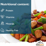 MOUNTAIN ESSENTIALS Freeze Dried Chicken Dices - Pouch Fully Cooked Ready to Eat | 7-Year Shelf Life