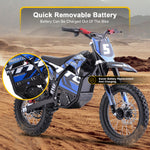 MotoTec 60v 2000w Pro Electric Dirt Bike Lithium (HP115E)