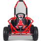 MotoTec Mud Monster Kids Electric 48v 1000w Go Kart Full Suspension Red