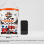 Safecastle 72-Hour Emergency Survival Kit – 1 Person, 3-Day Disaster Preparedness Bucket with Mountain House Freeze-Dried Food, Drinking Water, First Aid, Emergency Radio & Survival Gear thumbnail 5