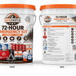 Safecastle 72-Hour Emergency Survival Kit – 1 Person, 3-Day Disaster Preparedness Bucket with Mountain House Freeze-Dried Food, Drinking Water, First Aid, Emergency Radio & Survival Gear thumbnail 1