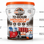 Safecastle 72-Hour Emergency Survival Kit – 1 Person, 3-Day Disaster Preparedness Bucket with Mountain House Freeze-Dried Food, Drinking Water, First Aid, Emergency Radio & Survival Gear thumbnail 3