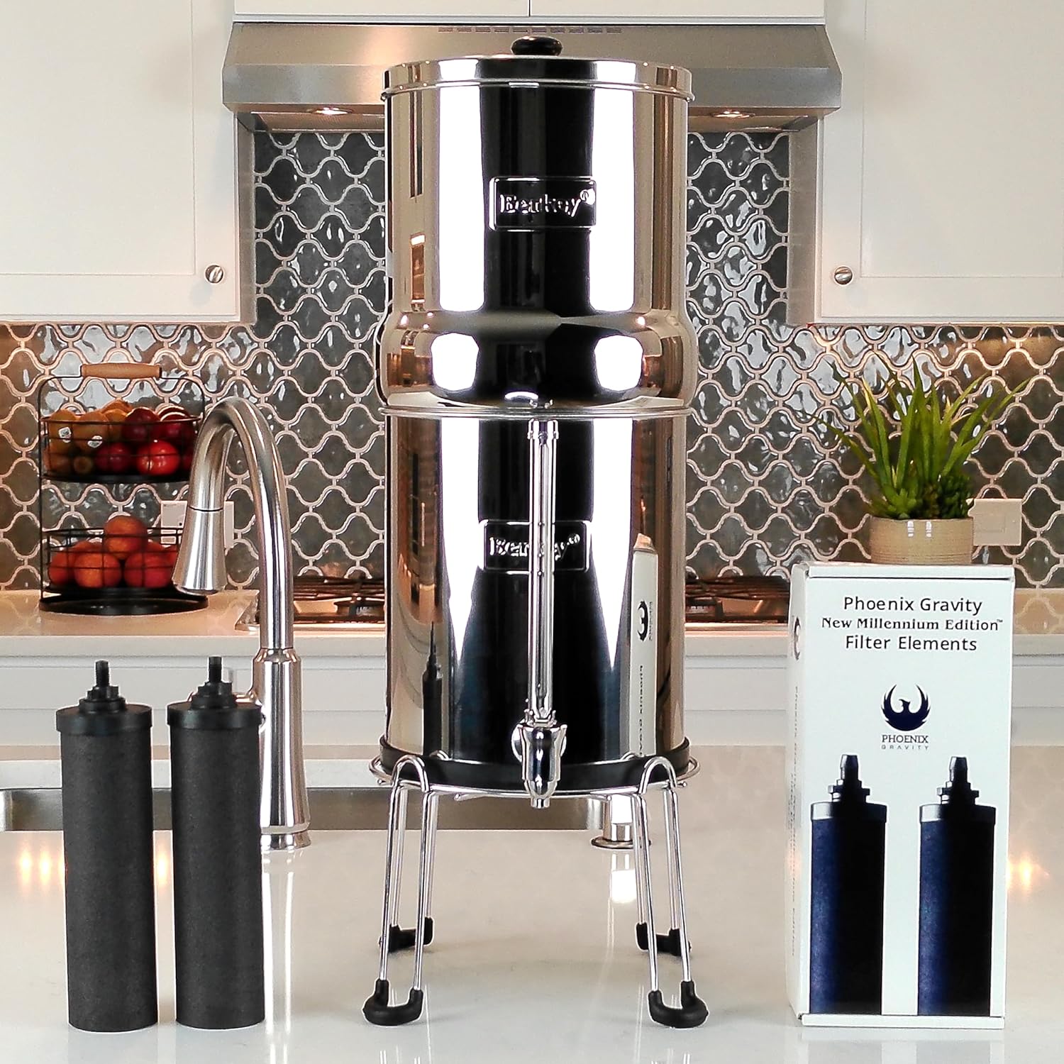 Berkey - Phoenix Gravity New Millennium Edition Filter Elements (Set of 2) - NMCL Endorsed Replacement in Lieu of Black Berkey Elements BB9-2