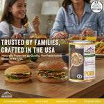 MOUNTAIN ESSENTIALS Canned Pork 14.5 oz – 12g Protein per Serving (8 Servings per Can, 48 Total Servings) – Fully Cooked, Ready to Eat – Pantry Staple Meat for Everyday Meals thumbnail 3