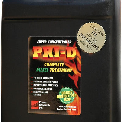 SUPER CONCENTRATED PRI-G COMPLETE GASOLINE TREATMENT and PRI-D FUEL STABILIZER