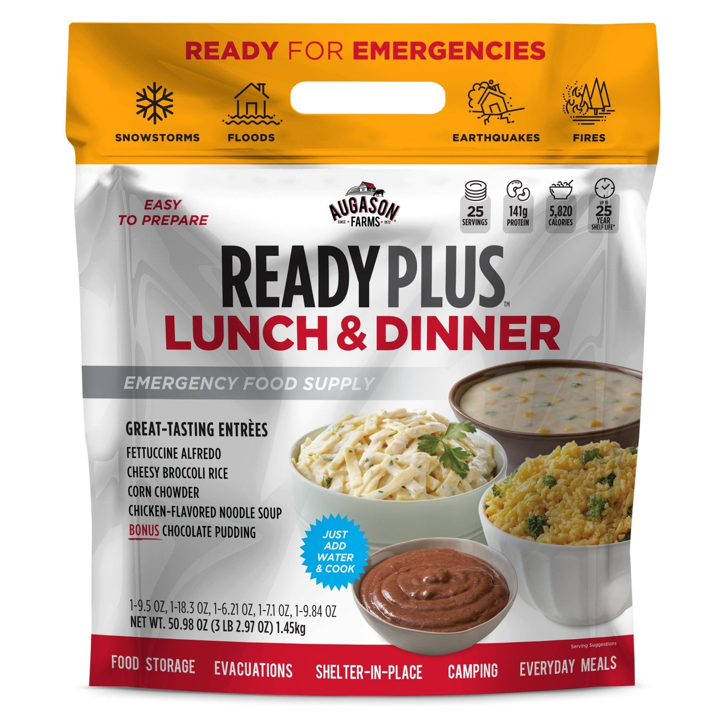 Lunch and Dinner Variety Pouch, 25 Servings