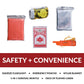 ReadyWise Red 64 Piece Survival Backpack
