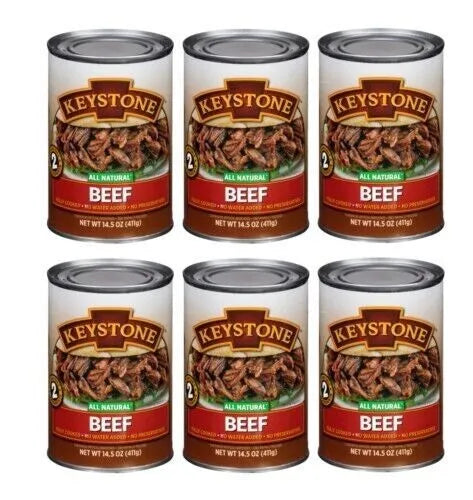 Keystone Meats All Natural Canned Beef, 14.5 Ounce