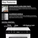 Mountain Essentials 10 Trays Food Dehydrator Machine 800W Digital Timer with Recipe Book