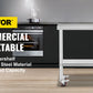 VEVOR Stainless Steel Work Table with Wheels 24 x 12 x 32 Inch Prep Table with 4 Casters Heavy Duty Work Table for Commercial Kitchen Restaurant Business