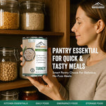 MOUNTAIN ESSENTIALS All Natural Canned Turkey 14.5 oz – 14g Protein per Serving (8 Servings per Can, 192 Total Servings) – Fully Cooked, Ready to Eat Deli White Meat – Premium Canned Meat for Daily Meals thumbnail 9