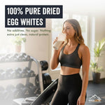 Egg White Protein Crystal Powder- 24g Protein- Single Ingredient-Unflavored 100% Pure Pasteurized Dried Egg Whites-