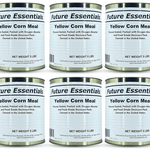 Future Essentials Freeze Dried Yellow Corn Meal Emergency Survival Food for Camping Hiking and Backpacking #10 Can / 5 Lbs- 6 Cans Pack.