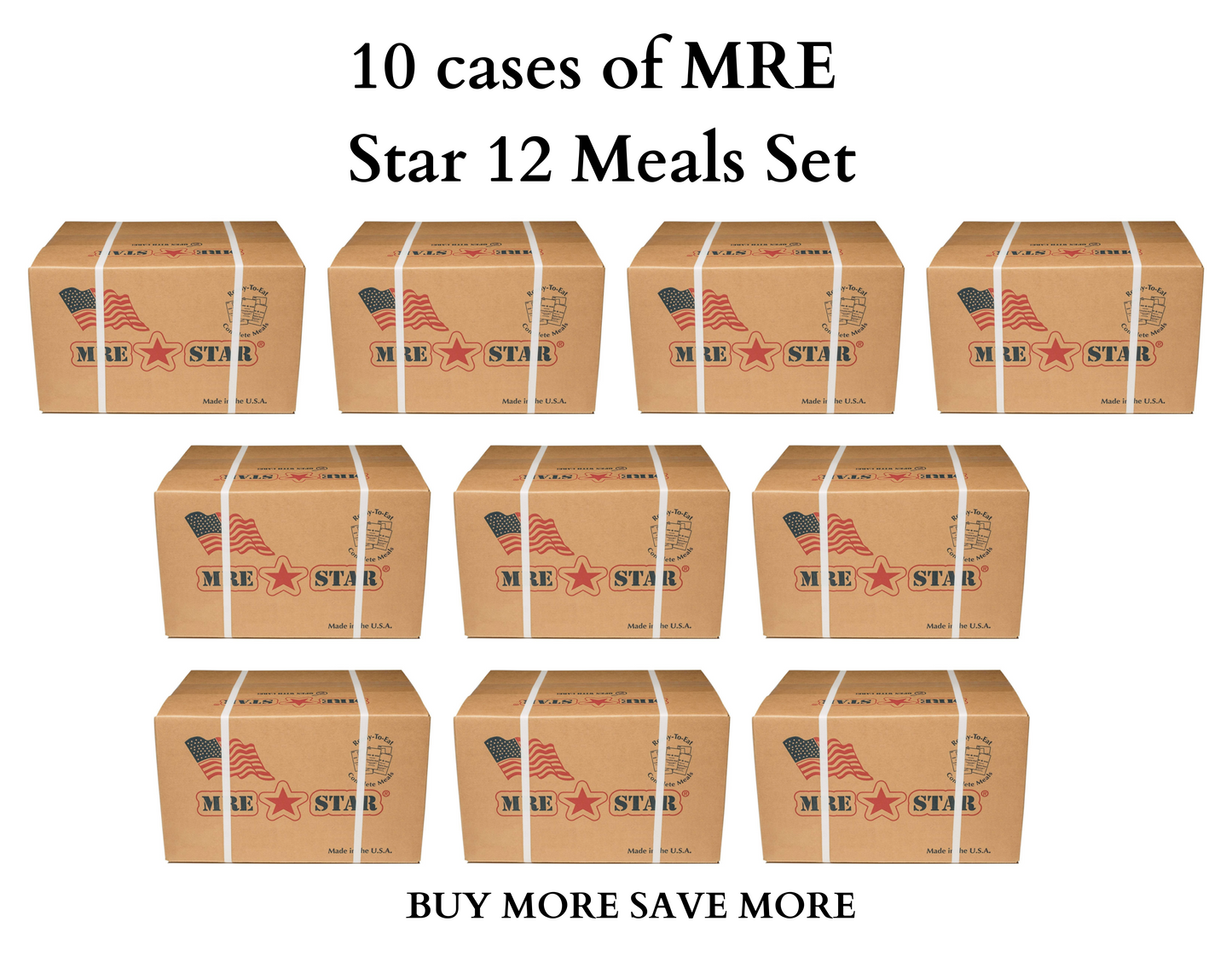 MRE STAR MEALS READY TO EAT - CASE OF 12 WITH HEATER buy mrebulk