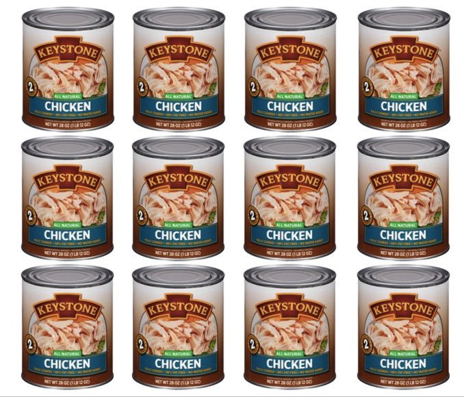 Keystone All Natural Chicken, 28 oz 12 Cans