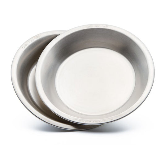 Camping Plates / Bowl Set (2 pc) - Stainless Steel