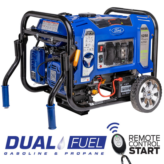Ford 5,250 watt Dual Fuel Generator with Remote Start - FG5250PBR