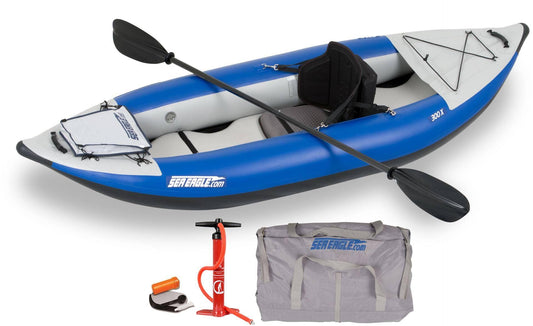 Sea Eagle 300x Pro Package Solo Explorer Kayak Class 4 Whitewater Self Bailing!