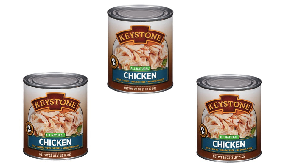 Keystone All Natural Chicken, 28 oz 3 Cans