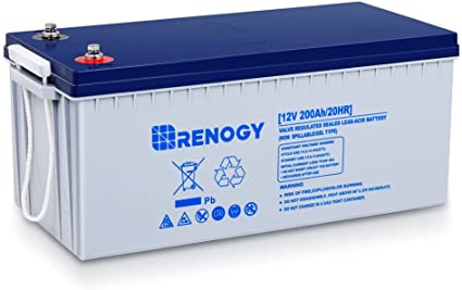 Renogy 12V 200AH Rechargeable Deep Cycle Hybrid GEL Battery