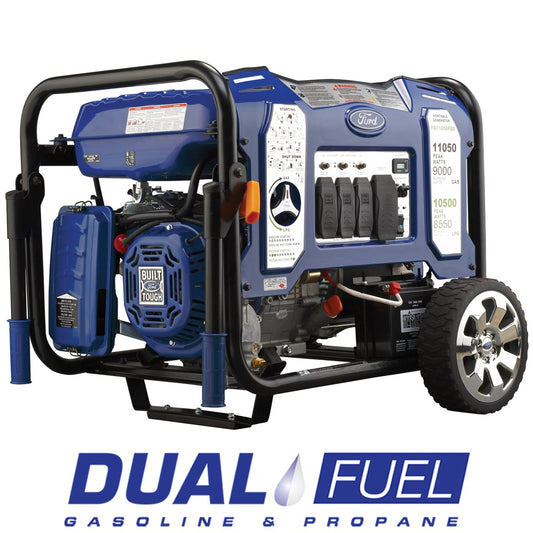Ford 11050 Watt Dual Fuel Portable Generator - FG11050PBE