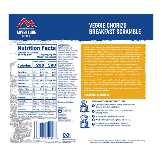 On Sale Veggie Chorizo Breakfast Scramble - Pouch (6/case) Clean Label