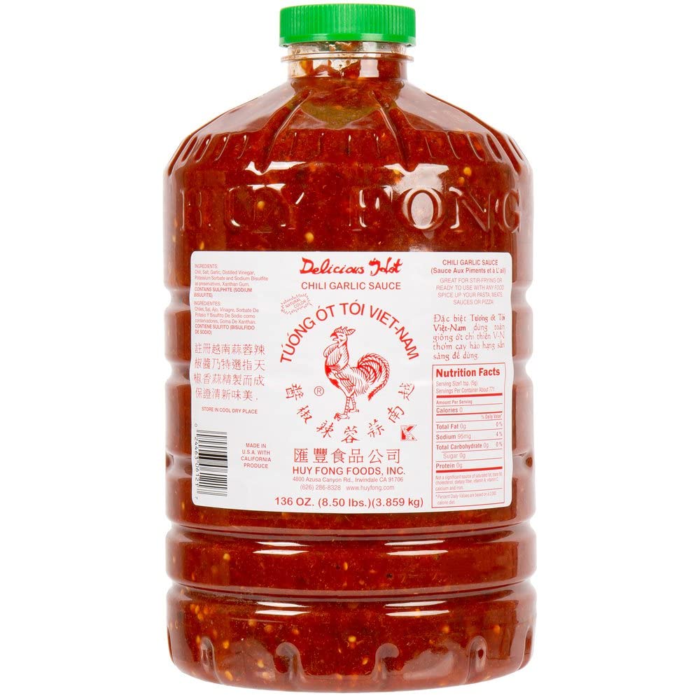 Huy Fong Chili Garlic Sauce, 8.50 Pound, 136.0 Ounce 