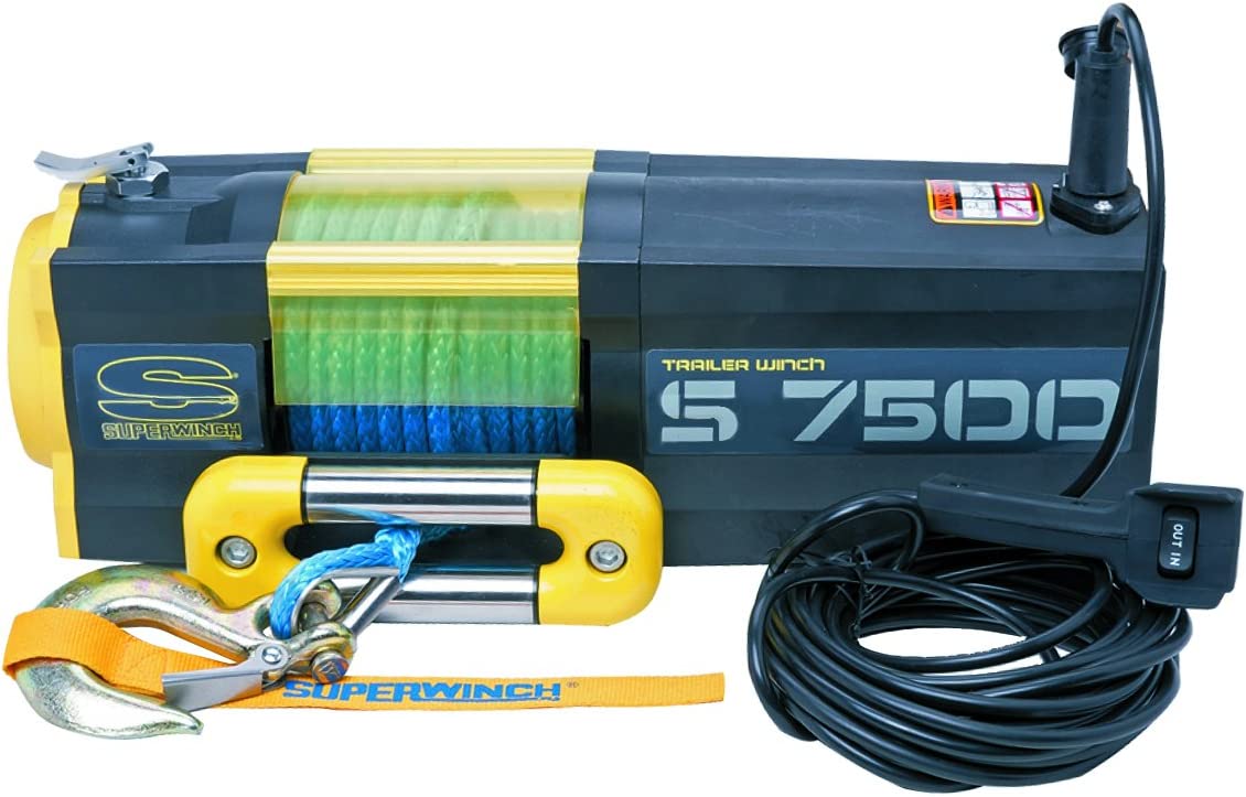 Superwinch S7500SR 12V Synthetic Rope Winch - 1475201