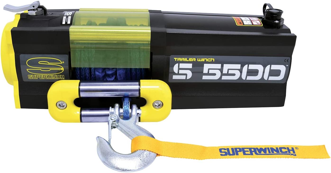 Superwinch S5500SR 12V Synthetic Rope Winch - 1455201