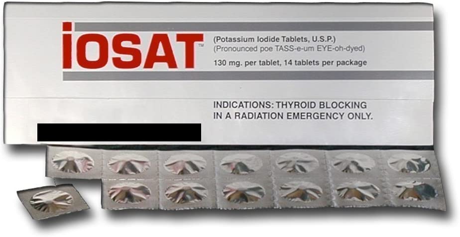 IOSAT KI Potassium Iodide Tablets 130 MG X Tablets Pack
