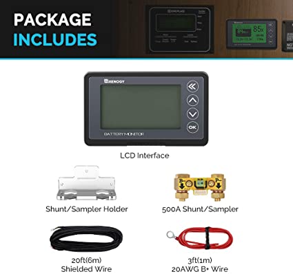 Renogy 500A Battery Monitor With Shunt