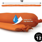 Quick Dam Indoor Water Dam (WUB210-12) - 2.5-Inch x 10-Feet - 12-Pack