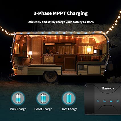 Renogy 12V 50A DC On-Board Input MPPT Charger