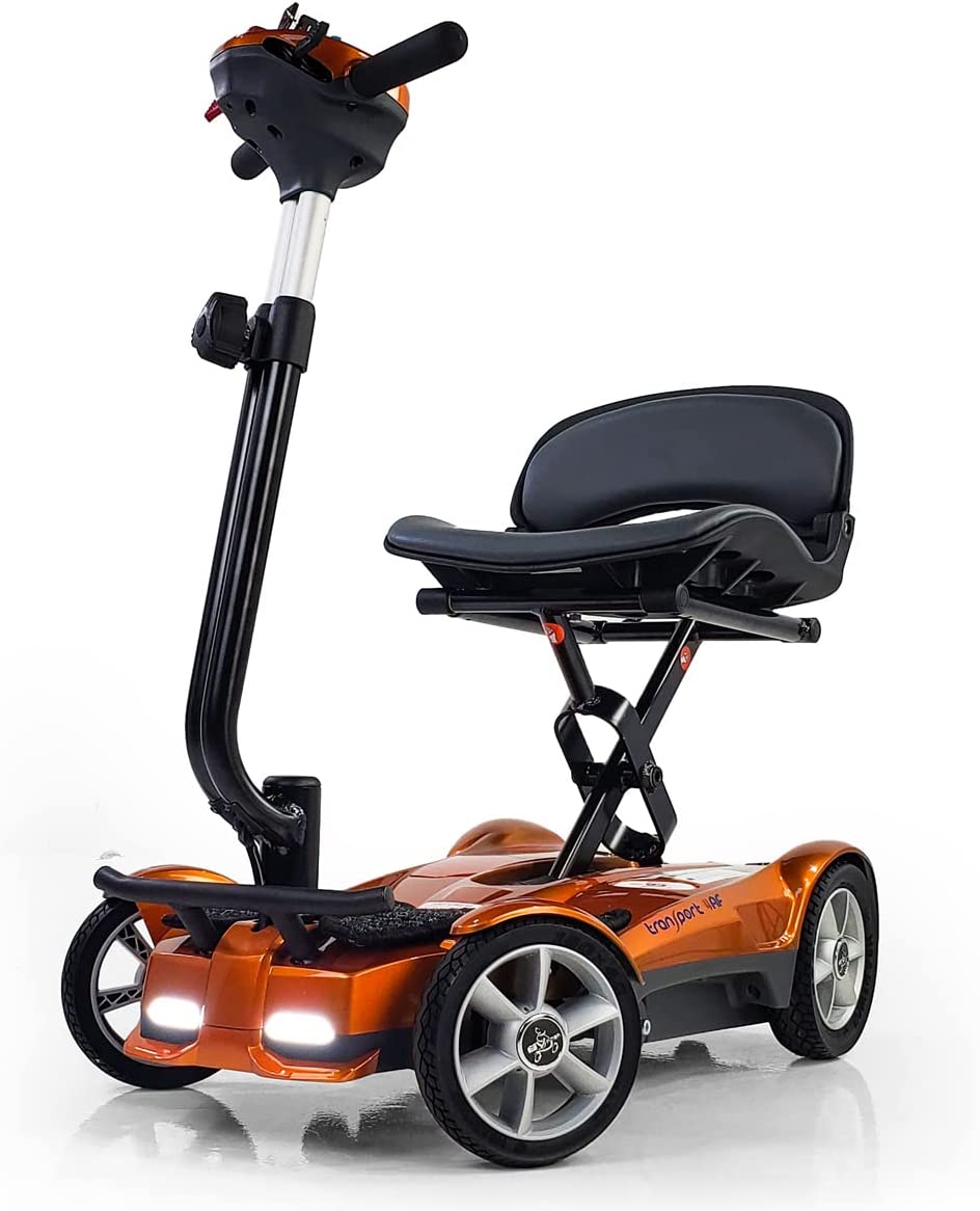 EV Rider Transport AF 4W Lightweight Automatic Folding Mobility Scooter - Airline Friendly