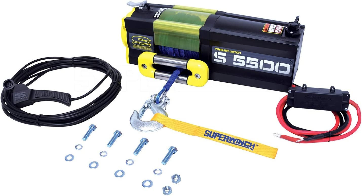 Superwinch S5500SR 12V Synthetic Rope Winch - 1455201