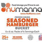 Numanna Freeze-Dried Seasoned Hamburger Beef Bucket 36 Meals , 25 Plus Year Shelf Life