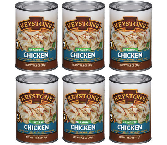Keystone Meats All Natural Canned Chicken, 14.5 Ounce 6 cans