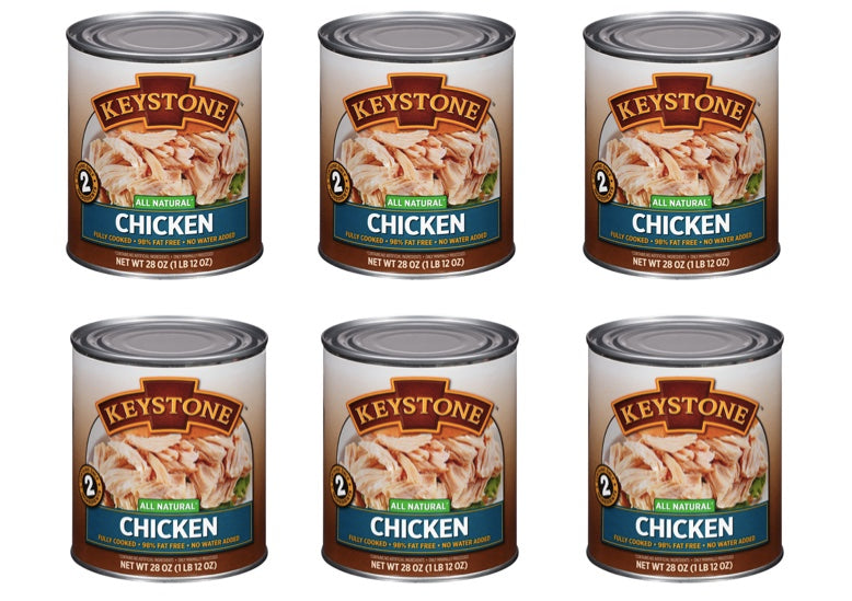 Keystone All Natural Chicken, 28 oz 6 Cans