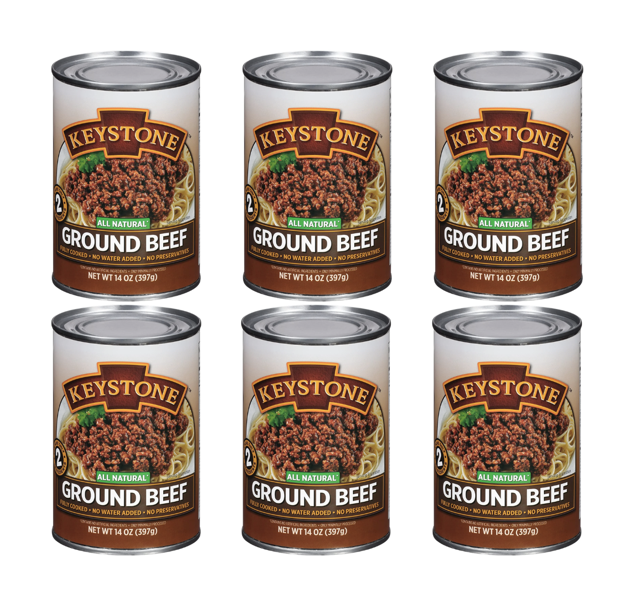 Keystone Meats All Natural Ground Beef 14 Ounce | Ready-Made Meals in Minutes