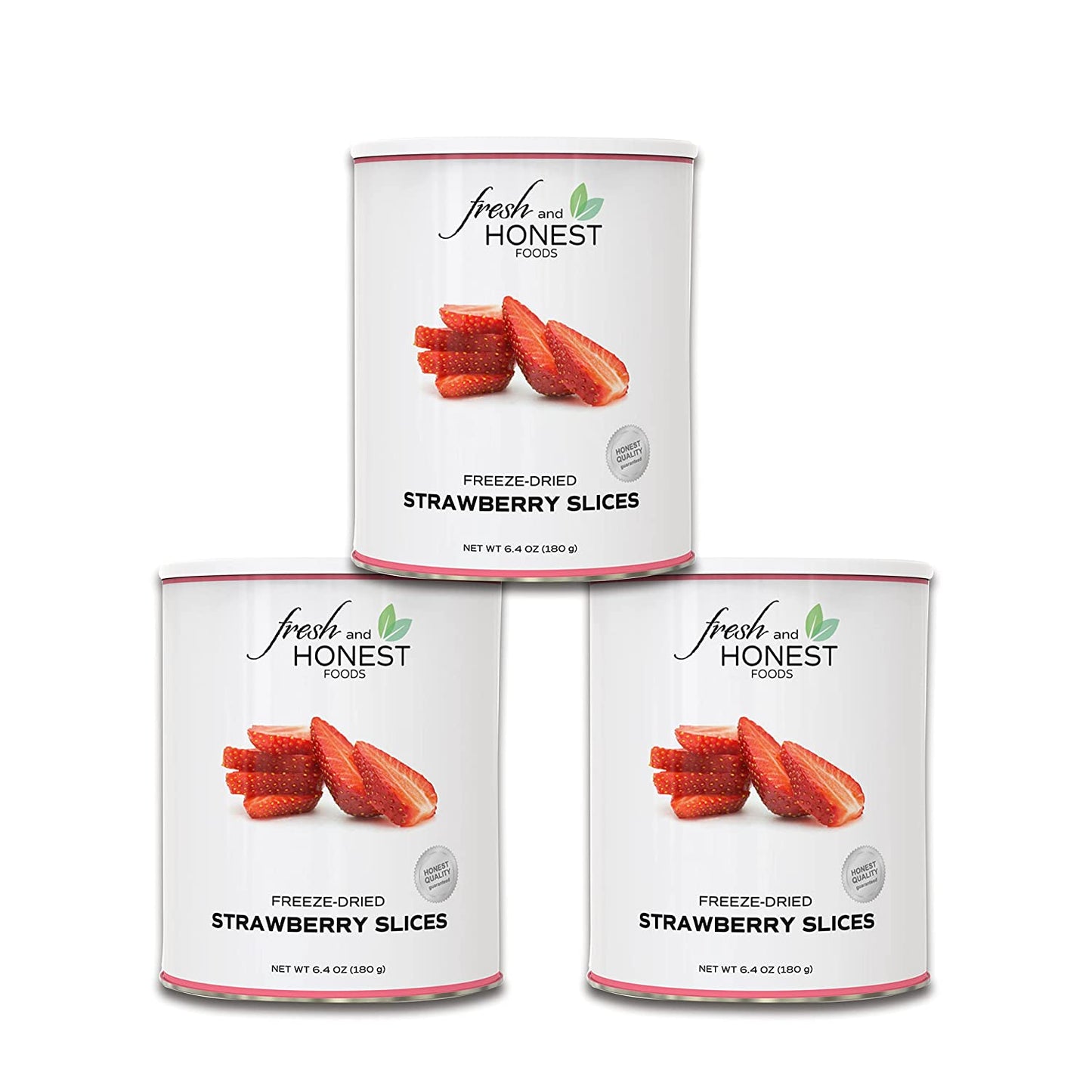 Fresh and Honest Foods Freeze Dried Strawberries 6.3 OZ #10 Can