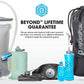 Hydrapak Flux - Collapsible Backpacking Water Bottle (1 Liter) - BPA Free, Ultra Light, Spill-Proof Twist Cap - Mammoth Grey