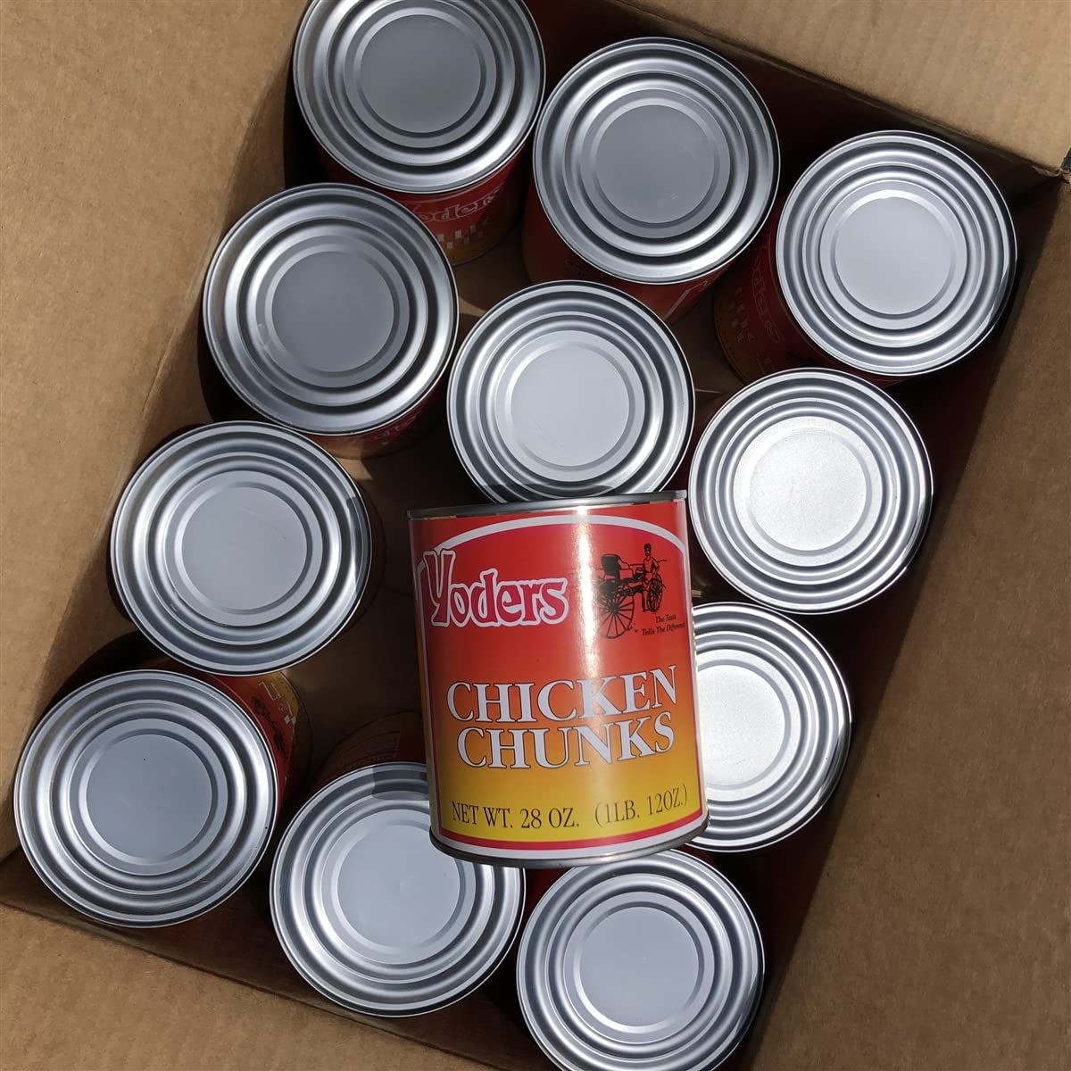 Yoder's  Canned Chicken Chunks Case (12 Cans) - Safecastle