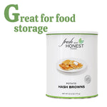 Fresh and Honest Foods Dehydrated Potato Hash Browns #10 Cans. Perfect for Emergencies, Food Storage, Survival, Camping, and more.