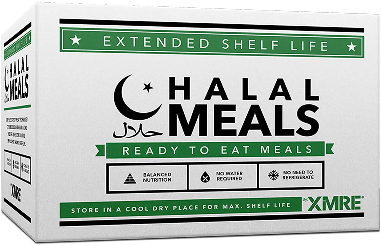 XMRE Halal Meals 1000 - CASE OF 15 MEALS FRH - Ready to Eat Meals