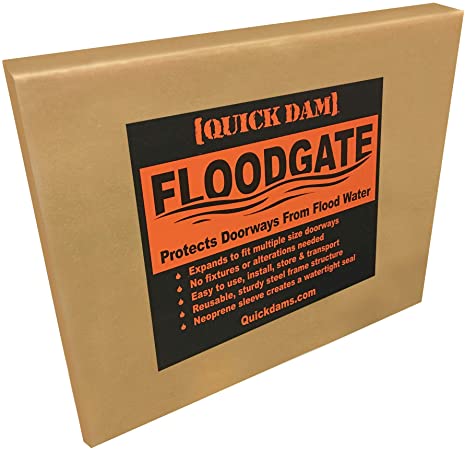 Quick Dam QDFG35 FloodGate, Doorway Flood Guard, 35in-40in Openings, 35" to 40"- 14 Gates